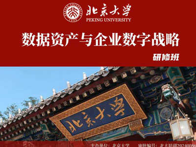 北京大学数据资产与企业数字战略研修班-3天