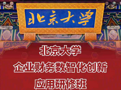 北京大学企业财务数智化创新应用研修班短期课程