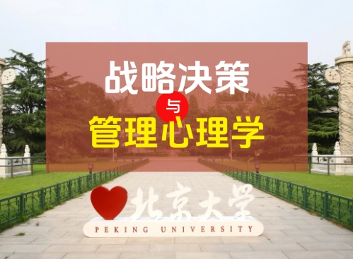 北京大学战略决策与管理心理学研修班